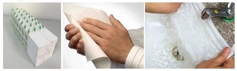 Anwendung von K&uuml;chenpapier